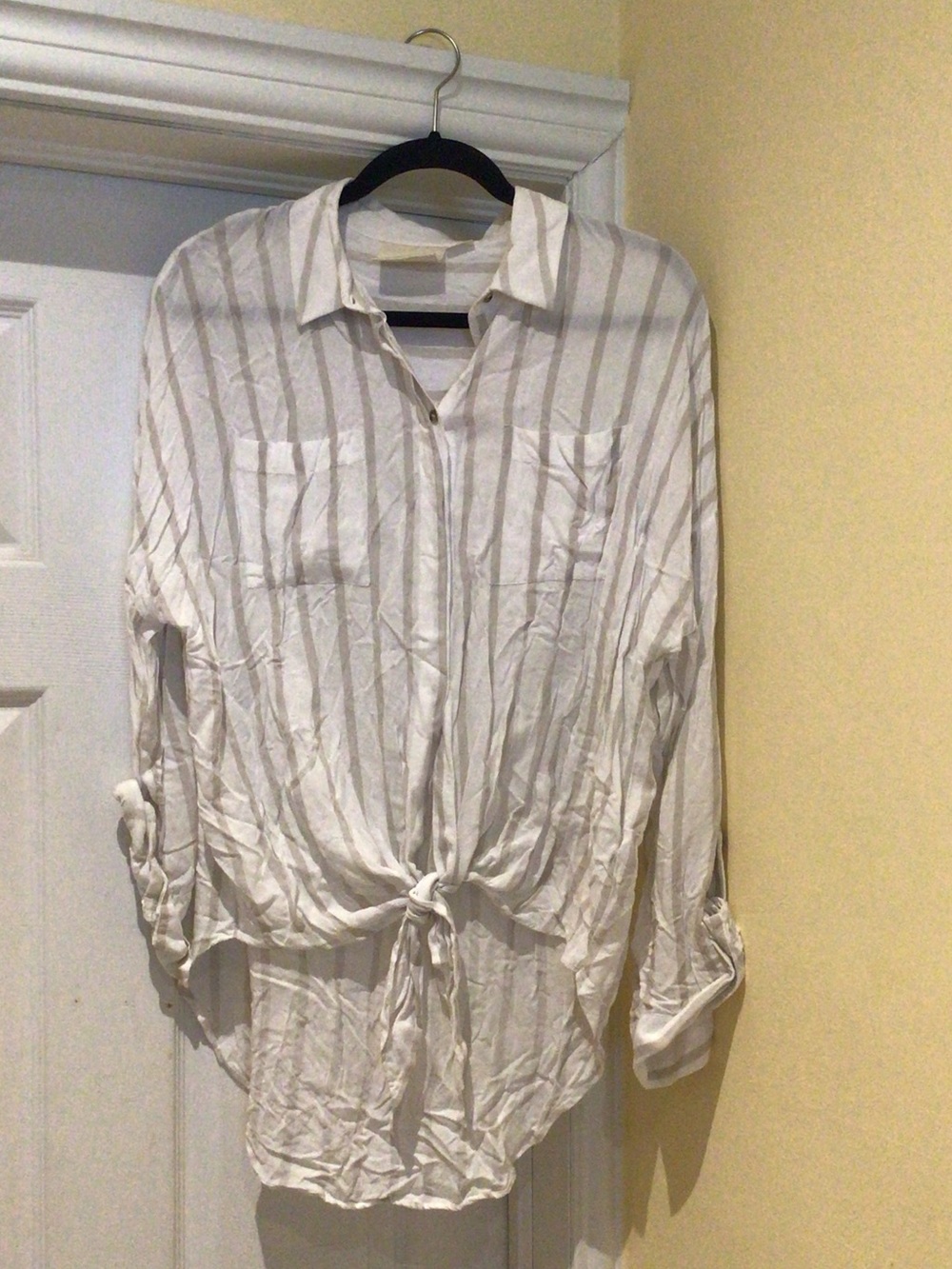 Effortless Oversized Easy to Style lightweight Cotton Striped Shirt